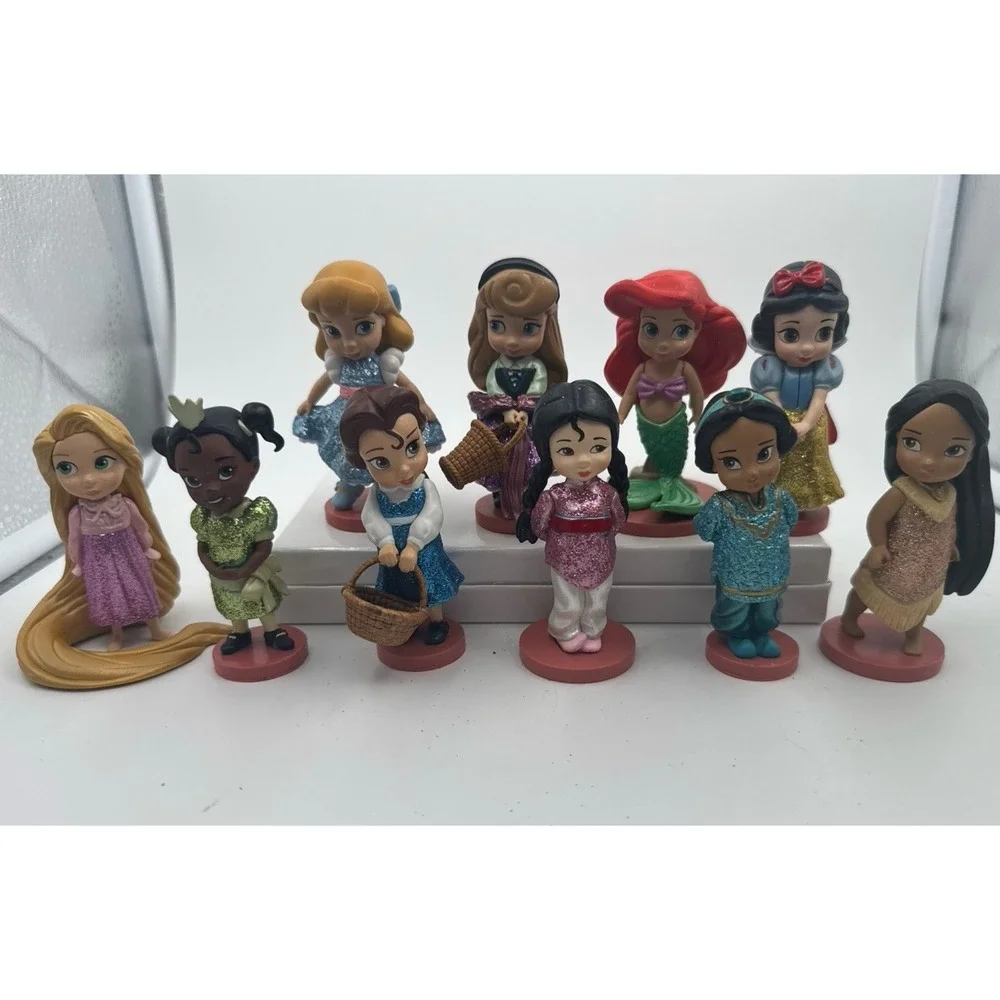 Lot of 11 Disney Princesses Animators Ariel Rapunzel Aurora Cinderella Jasmine